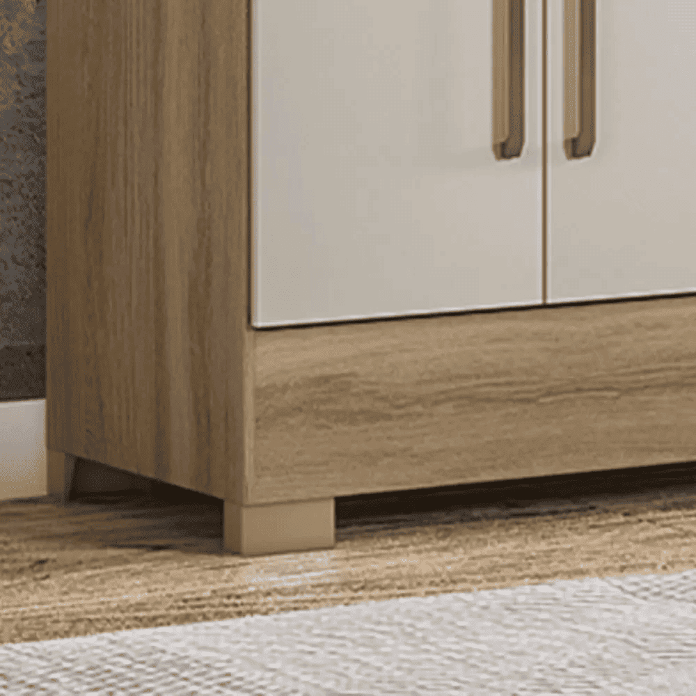 Guarda-Roupa Casal 10 Portas 3 Gavetas Amendola/Off White Dem&oacute;bile New Murano, OffWhite, large image number 4